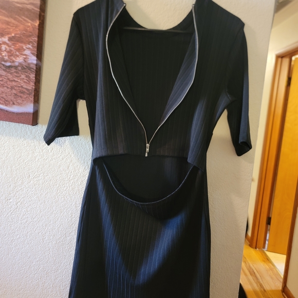 French Connection Black Long Sleeve Dress - Picture 6 of 6